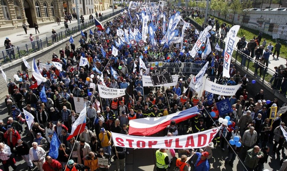 Protesto demonstracija Prahoje