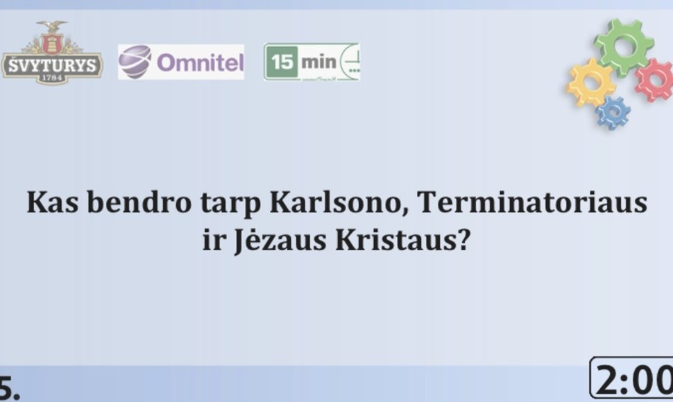 Pirmasis klausimas