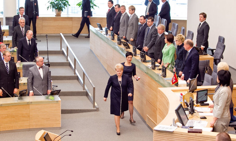 Šios kadencijos Seimas dažniausiai paklusdavo prezidentei Daliai Grybauskaitei.