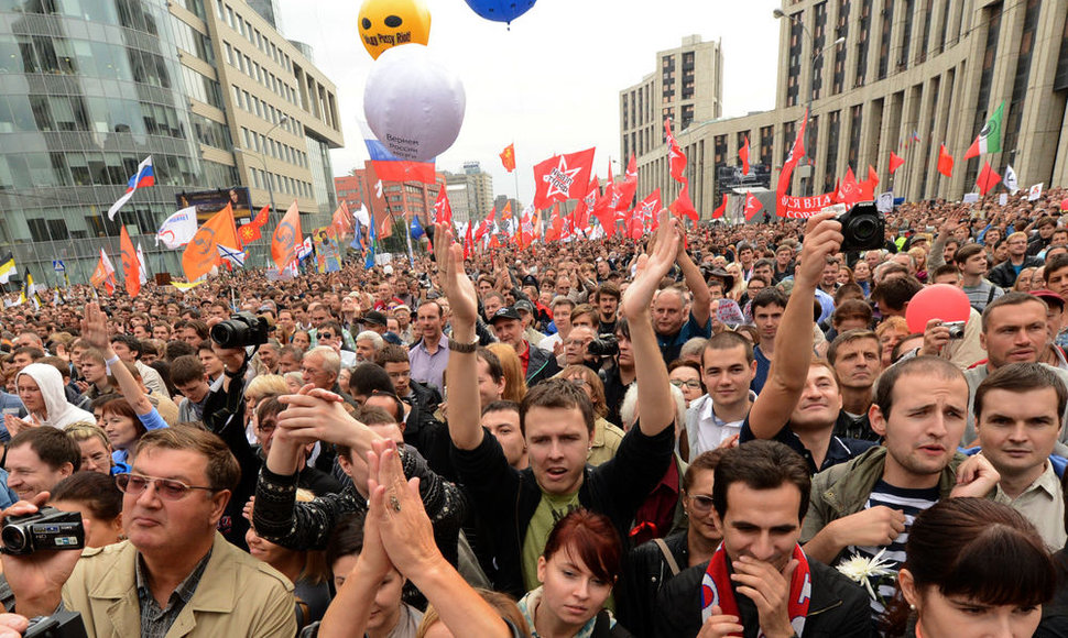 „Milijonų maršo“ mitingas Maskvoje