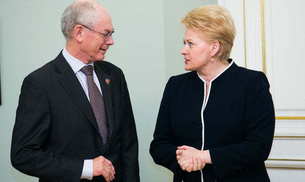 Hermanas Van Rompuy ir Dalia Grybauskaitė