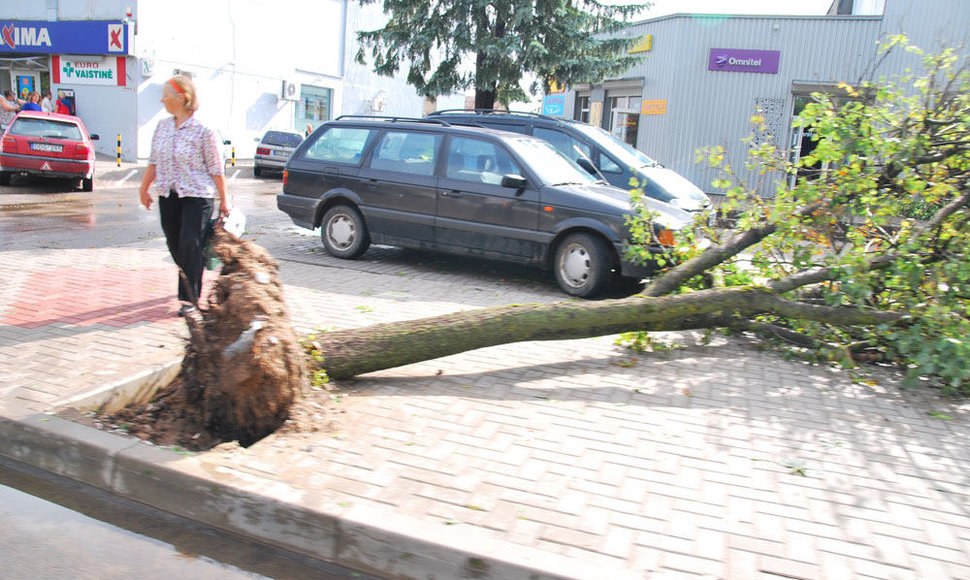 Taip atrodė Šalčininkai pirmadienio rytą