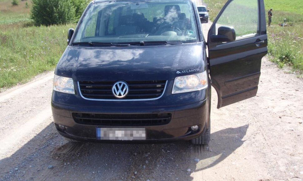 Sulaikytas mikroautobusas