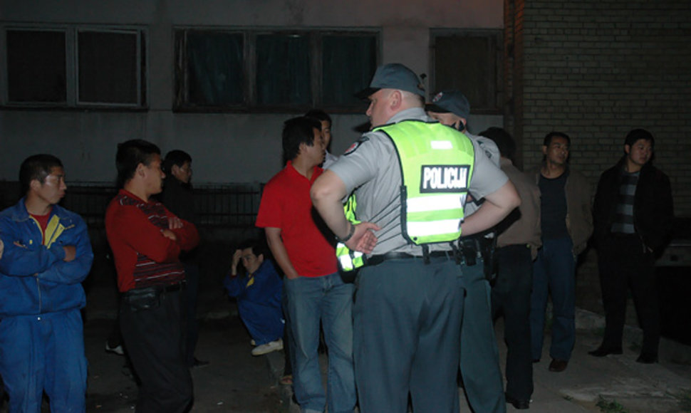 Policija sprendžia kinų problemas