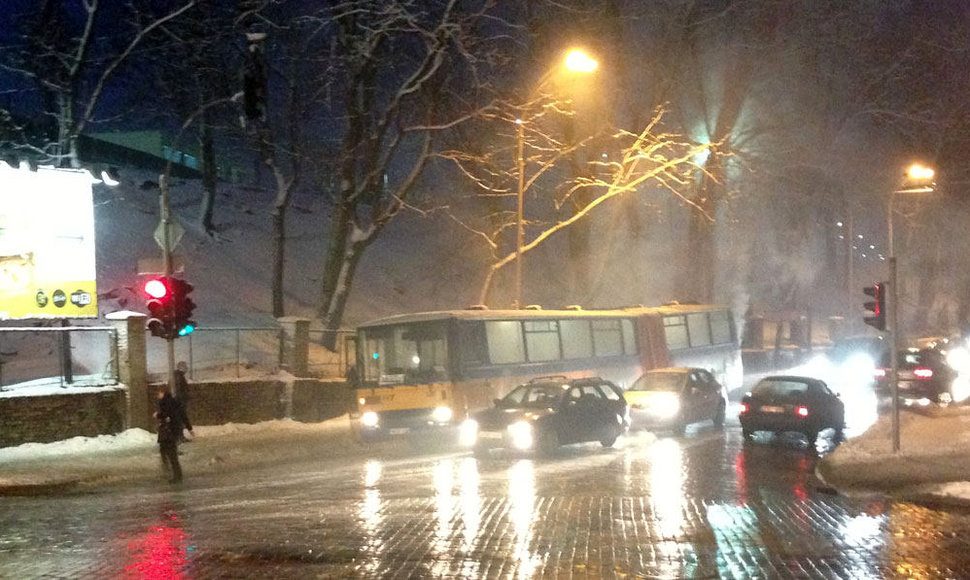 Vilniuje degė autobusas