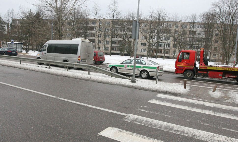 Pėsčiųjų perėja, kurioje įvyko avarija