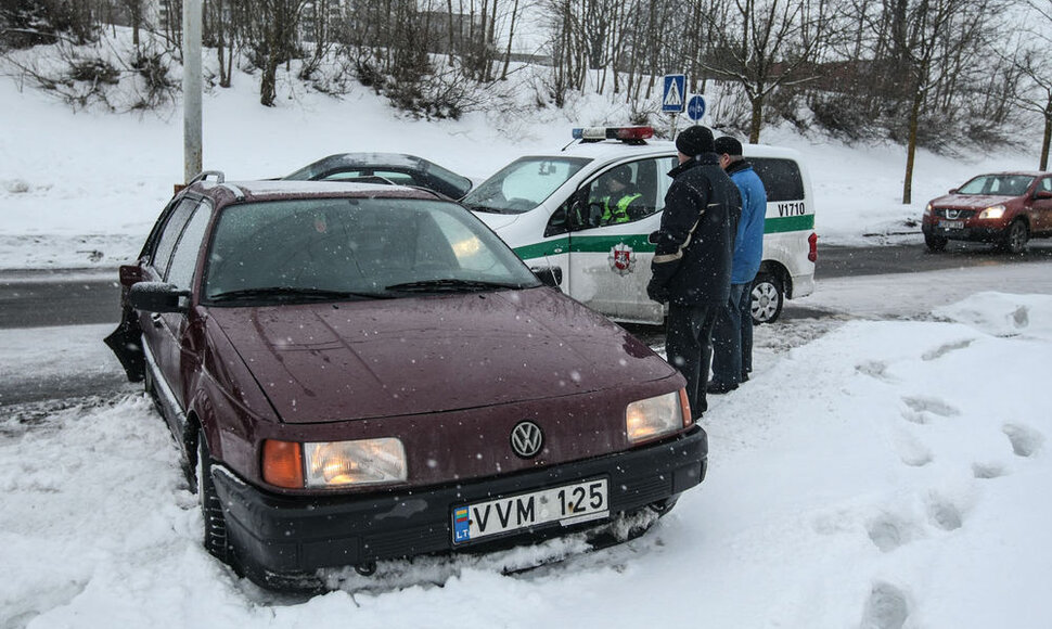 Avarija Justini&scaron;kių g. Vilniuje