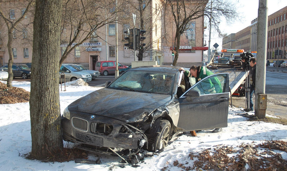 Avarija Vilniuje, kauno g. ir Vytenio g. sankryžoje