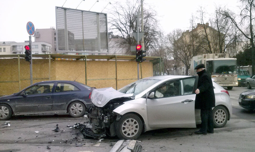 Avarija Vilniuje, Kauno g.