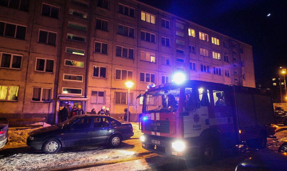 Įvykio vietoje Žirmūnų g., Vilniuje