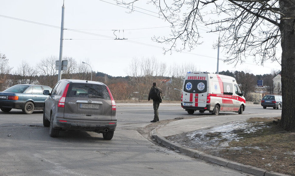 Avarijos vietoje Vilniuje