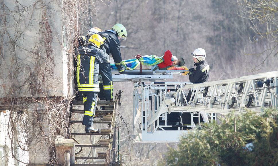 Įvykio vietoje Vilniuje, Belmonto g.