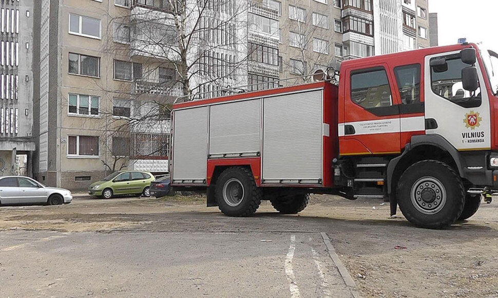 Įvykio vietoje Vilniuje, Viršuliškių g.