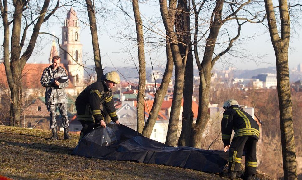 Įvykio vietoje Vilniuje, Subačiaus g.