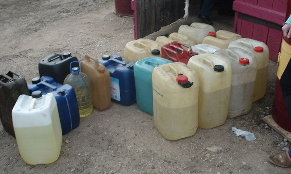 Konfiskuotas benzinas