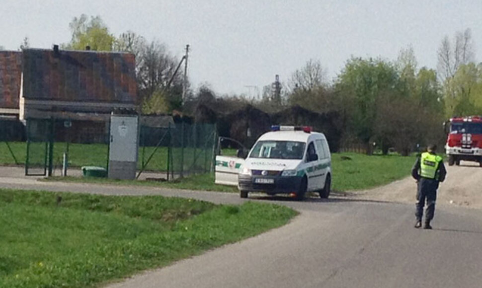 Įvykio vietoje Marijampolėje