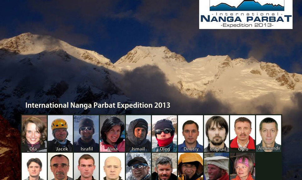 Į Nanga Parbat kopsiantys tarptautinės ekspedicijos nariai