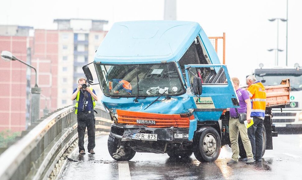 Avarijos vietoje Vilniuje