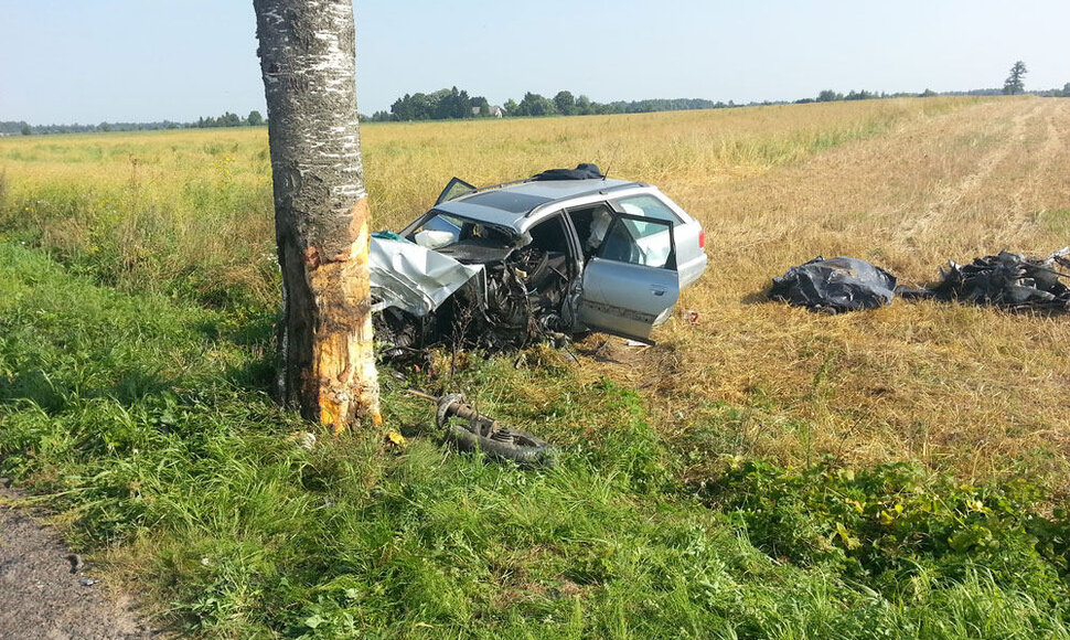 Avarijos vietoje Šilutės rajone