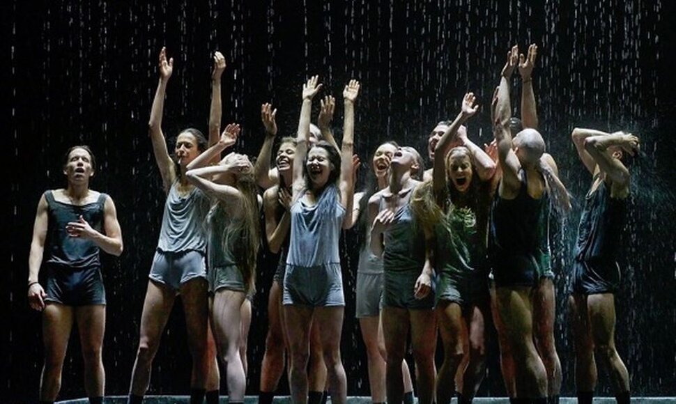 Tatjanos Baganovos "Šventojo pavasario" pasaulinės premjeros Maskvos Didžiajame teatre akimirka