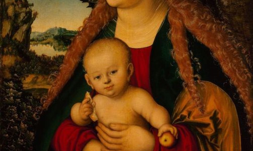 Paveikslas „Madona su Kūdikiu po obelimi“