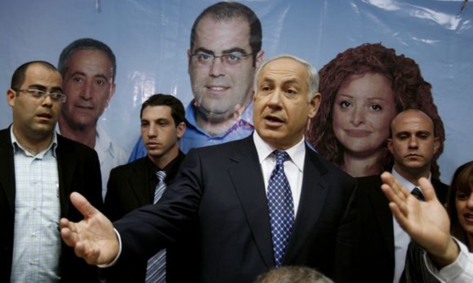 B.Netanyahu, dešiniųjų partijos „Likud“ lyderis