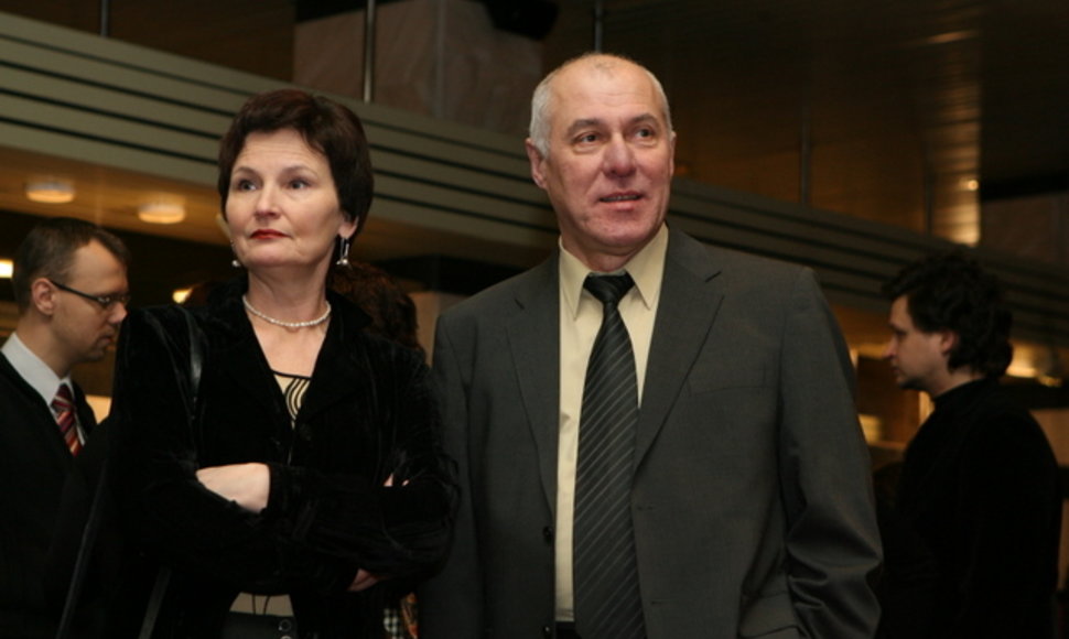 Solistas Vladimiras Prudnikovas su žmona