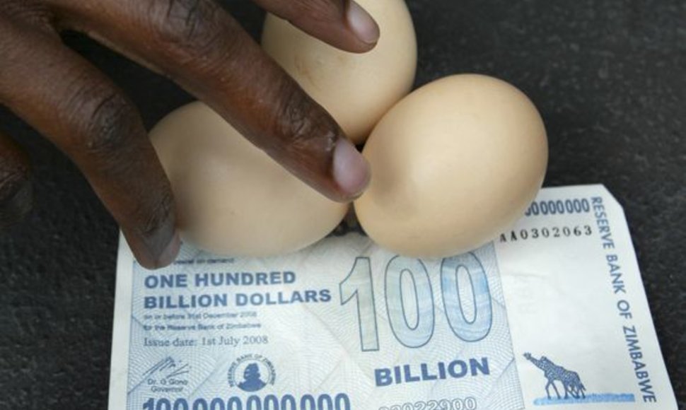 Zimbabvėje kiaušiniai patys brangiausi.