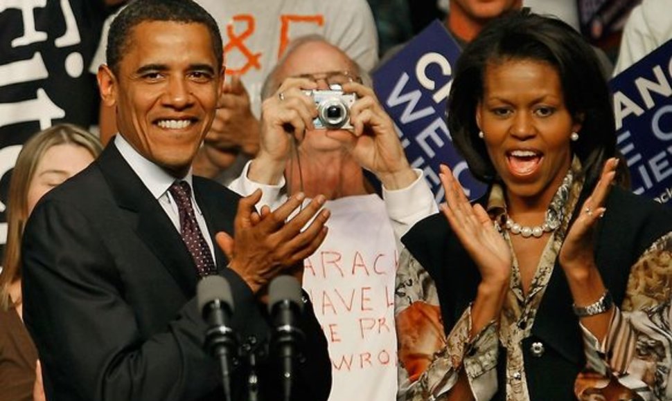 Barackas Obama su žmona Michelle