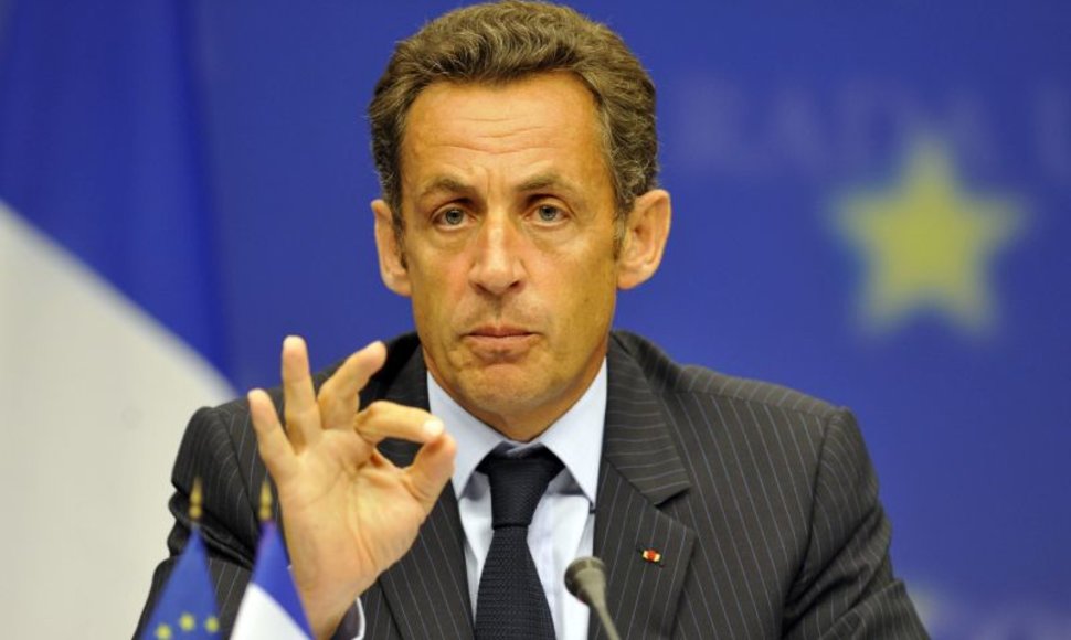Prancūzijos prezidentas Nicolas Sarkozy.