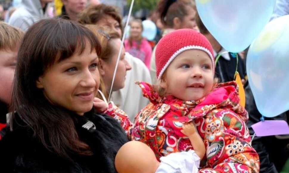 Asta Pilypaitė su dukrele.