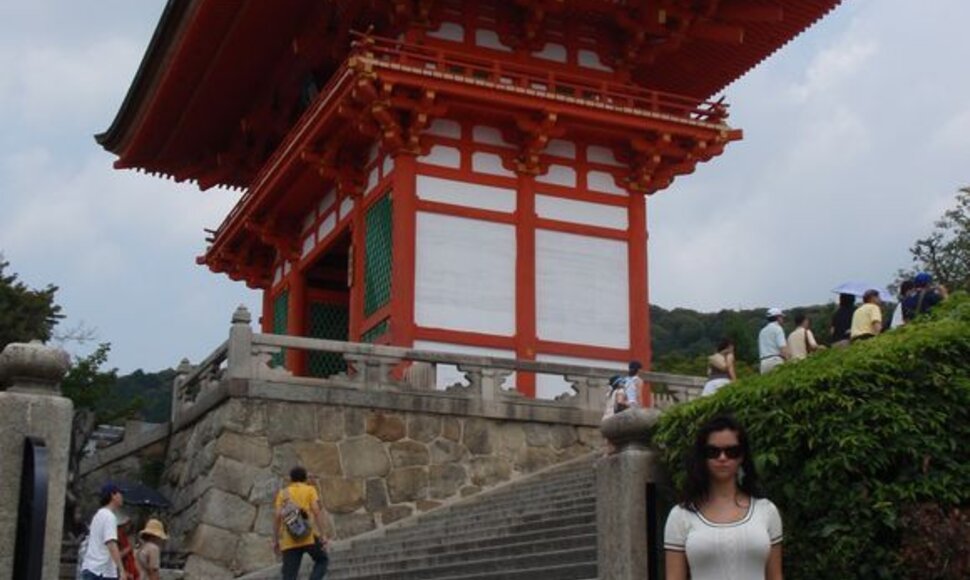 Prie dailių japonų &scaron;ventyklų nuolat zuja turistai i&scaron; Japonijos ir užsienio.