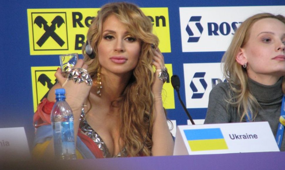 Svetlana Loboda spaudos konferencijoje