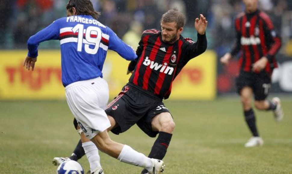 „Milan“ nuo pralaimėjimo neišgelbėjo ir Davidas Beckhamas.