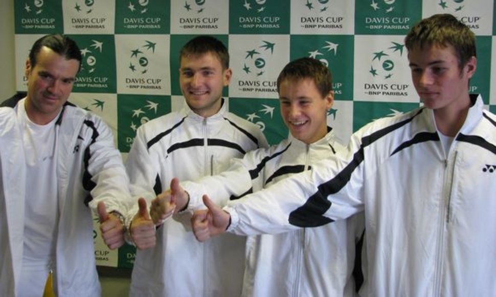 Lietuvos teniso rinktinė buvo nusiteikusi optimistiškai.