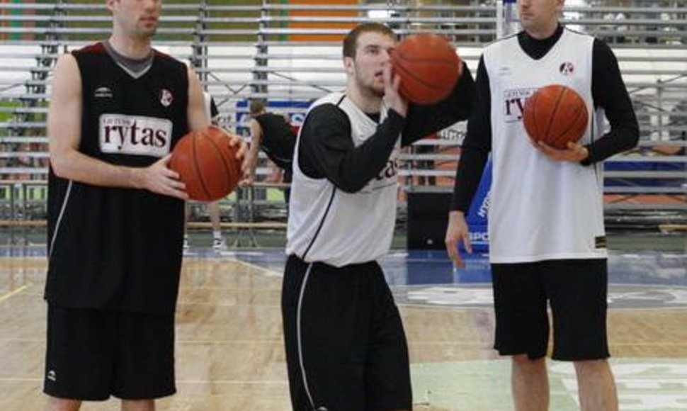 Per treniruotę „Lietuvos ryto“ krepšininkai miklina ranką