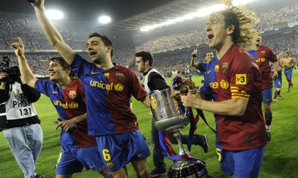 Ispanijos taurę katalonai laimėjo pirmąkart nuo 1999 metų
