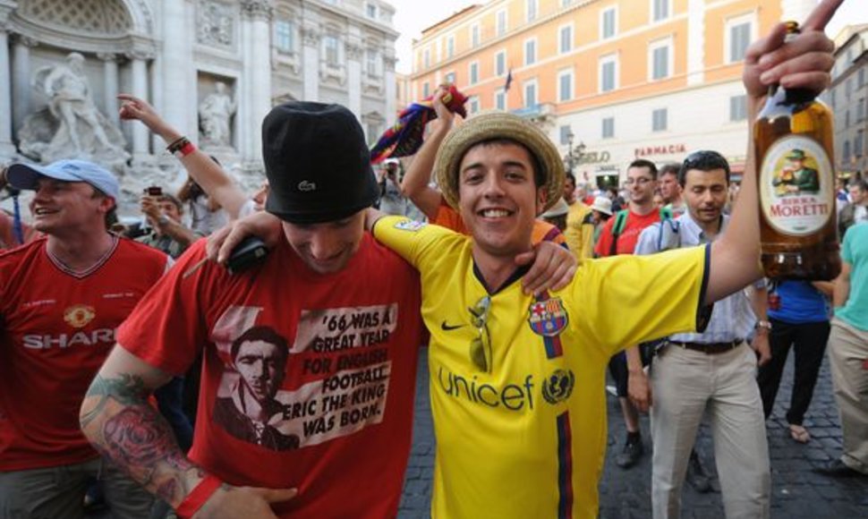 Romoje incidentų tarp abiejų komandų sirgalių gali padaugėti po rungtynių