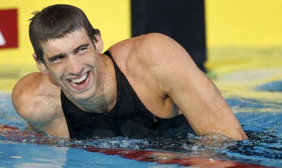 M.Phelpsas pagerino keturių metų senumo rekordą