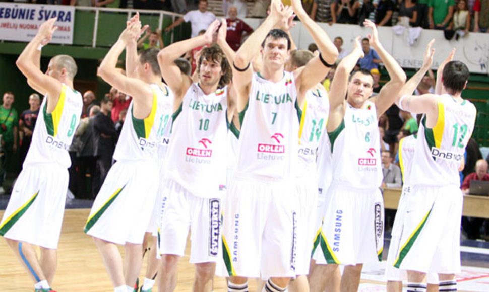 Lietuvos krepšininkai teigia, kad bus pasirengę dvikovai su slovėnais 100 proc.