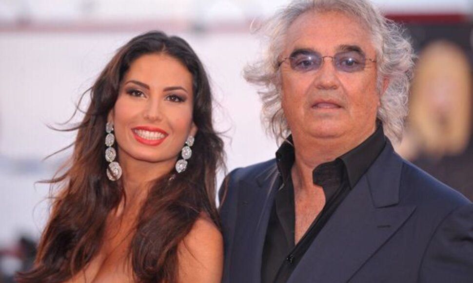 F.Briatore su gražuole žmona E.Gregoraci laukiasi vaiko