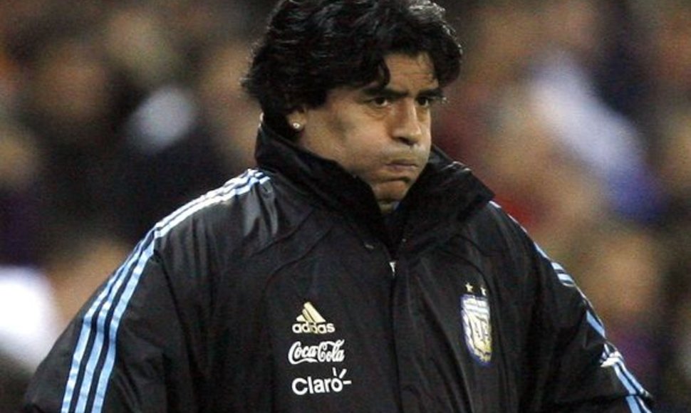 D.Maradonai skirta FIFA bausmė už nepagarbius komentarus