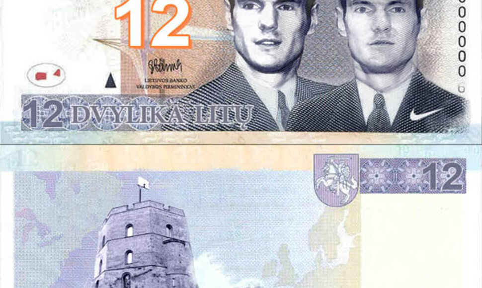 Naujo pavyzdžio Lietuvos valiutos kupiūra