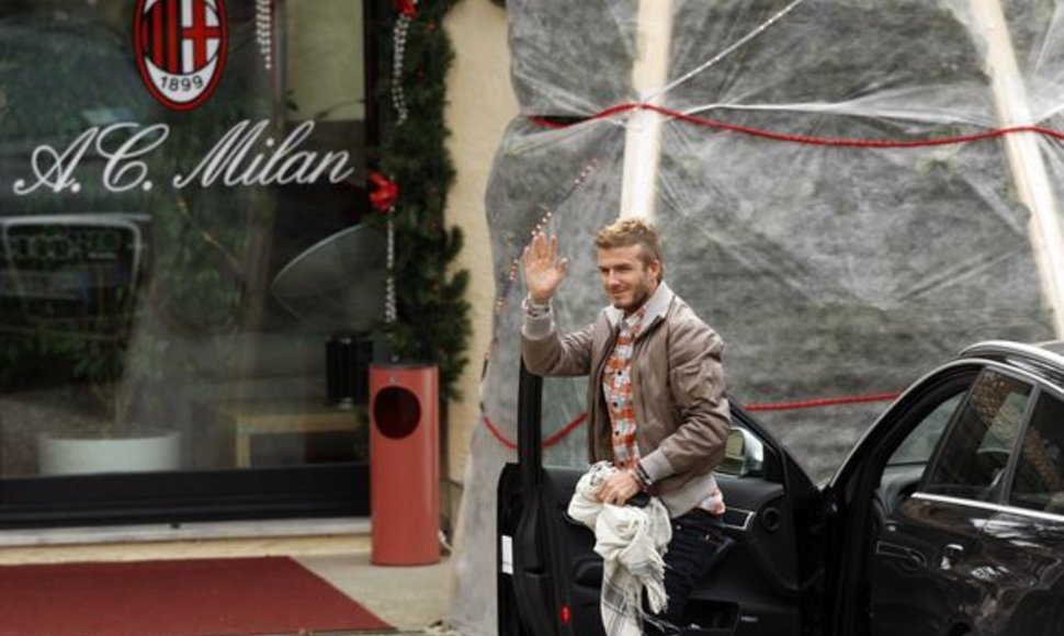 D.Beckhamas atvyko į Milaną