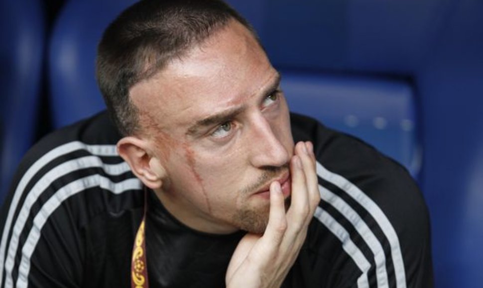 F.Ribery negalėjo padėti komandai Čempionų lygos finale dėl diskvalifikacijos