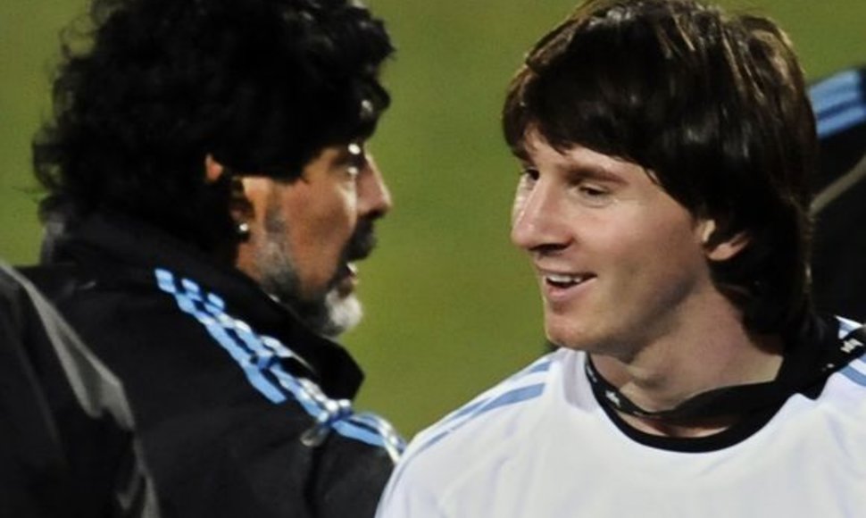 L.Messi norėtų, kad D.Maradona liktų