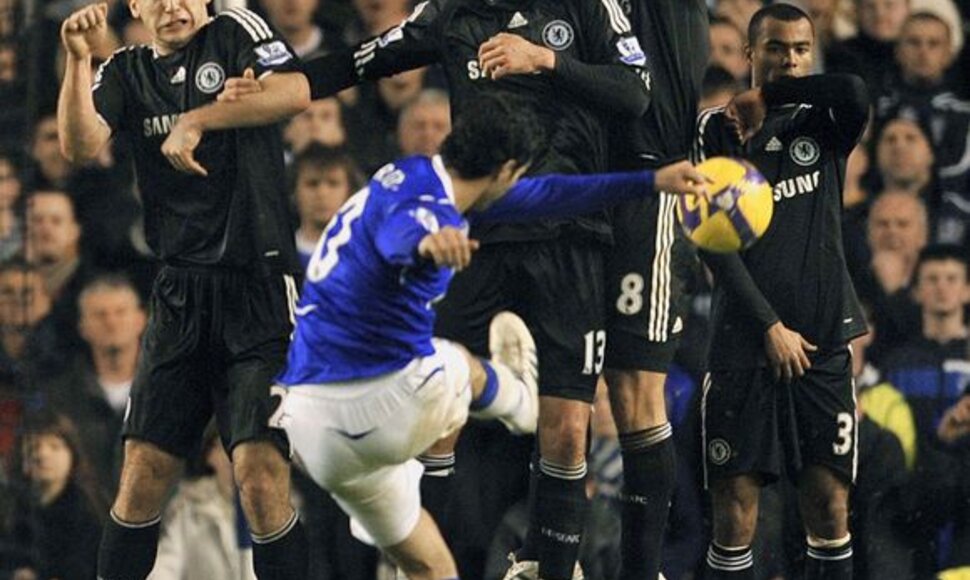 „Chelsea" – „Everton“ rungtynių akimirkos