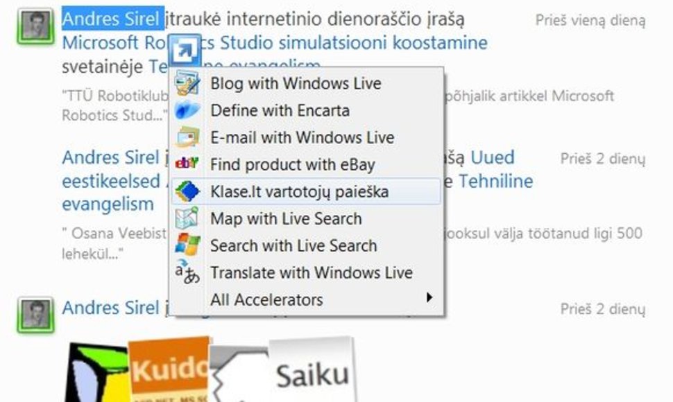 Bendrovė „Microsoft“ pristatė lietuvišką interneto naršyklės „Internet Explorer 8“ versiją.