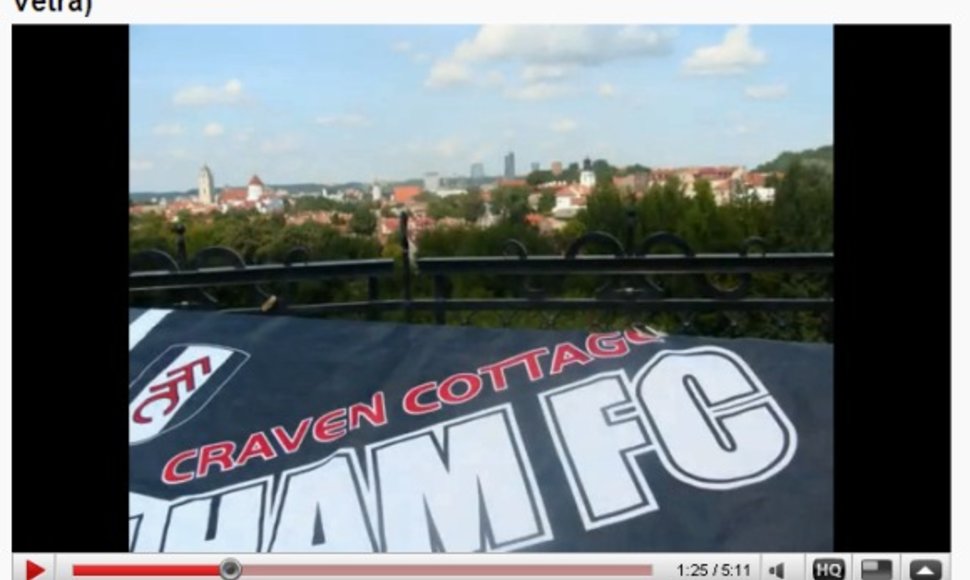 Klubo „Fulham“ aistruoliai džiaugiasi neužmirštamu apsilankymu Vilniuje.