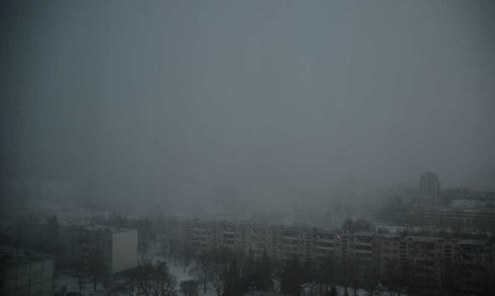 Pirmadienio vakarą Vilniuje žaibiškai pasikeitę orai